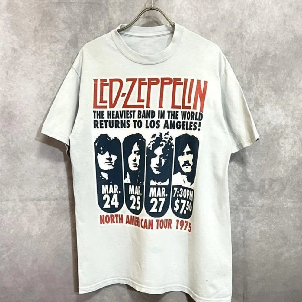 Ledzeppelin North America Tour Band Shirt Ledzeppelin Tour 1975 Rock Band